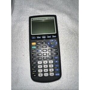 Texas Instruments TI-83 Plus Graphing Calculator - Tested Working With Case
